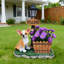 Statue de jardinière chien Chihuahua assis