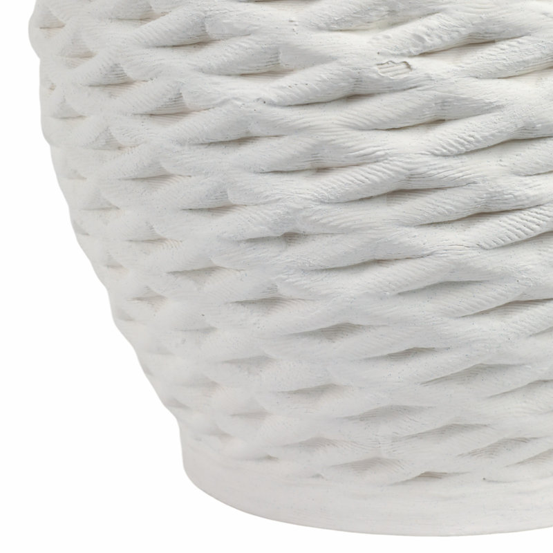Vase en grès et en porcelaine - corps moderne texturé glamour, décor contemporain élégant, présentoir décoratif élégant, fabrication artisanale durable pour un style intérieur polyvalent
