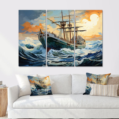 The Pirate Boat Odyssey's Voyage II - Classics Wall Art