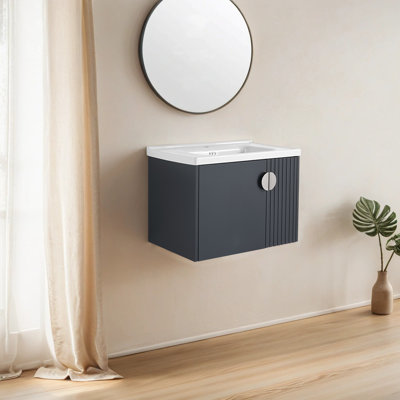 Meuble-lavabo simple 28 po avec comptoir en céramique 28 po