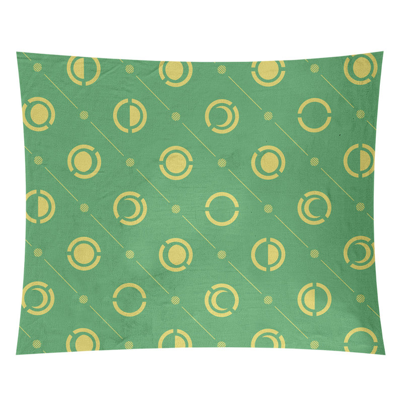 Tapisserie, H 27,5 po x l 37,5 po, Vert/jaune