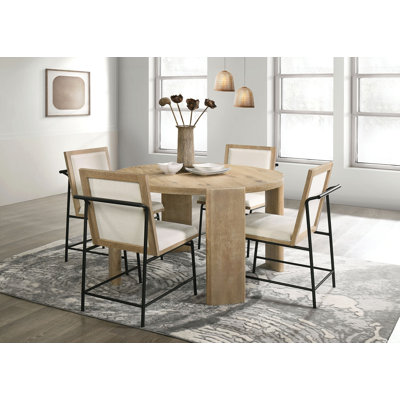 Mackensey 5-pcs Round Dining Table Set