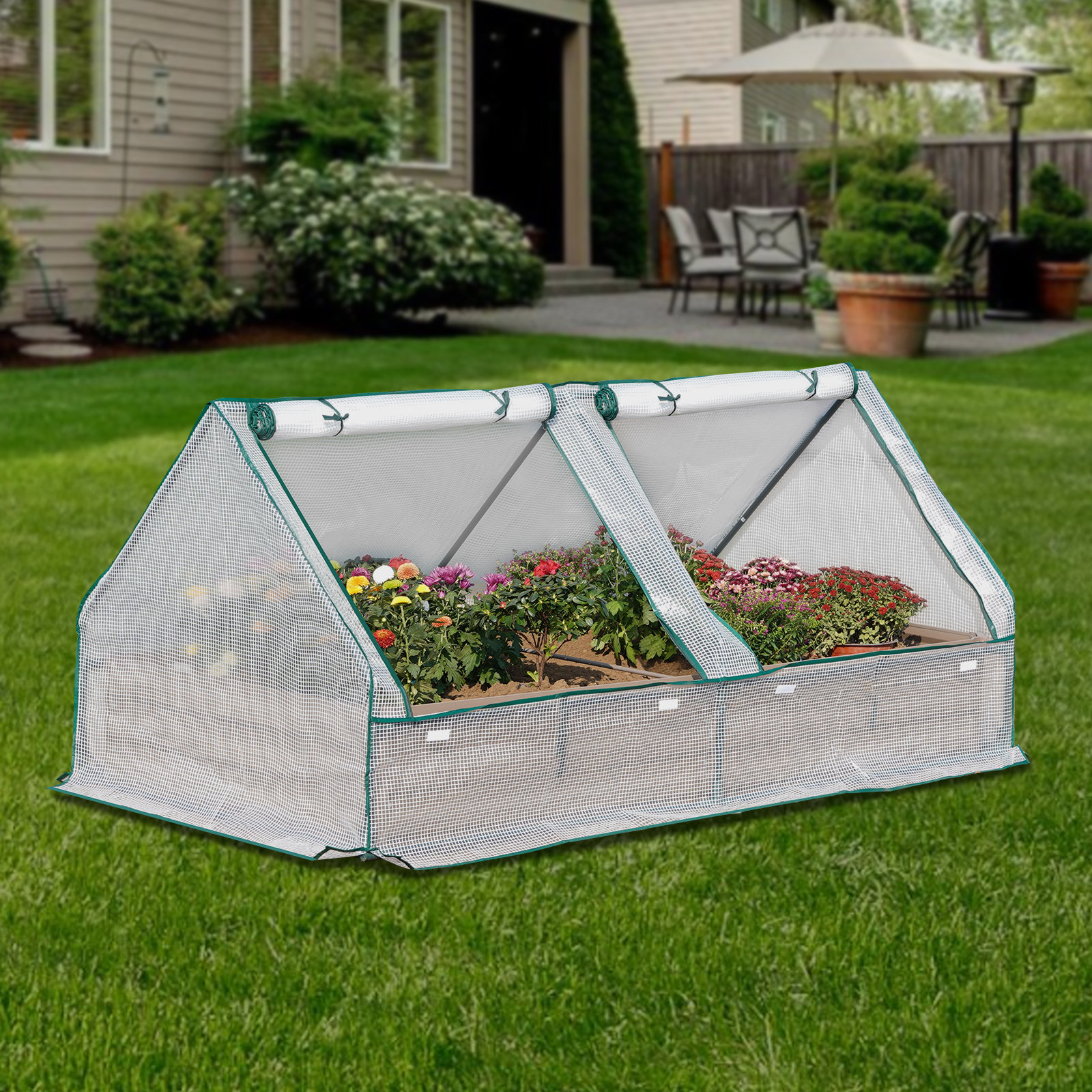 Arlmont & Co. Renzie Metal Outdoor Raised Garden Bed with Removable ...