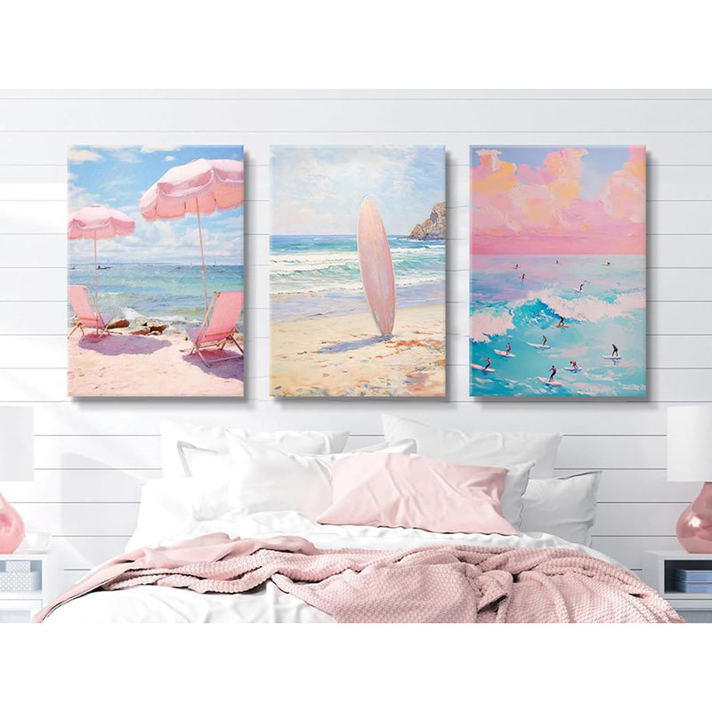 3 Piece Wrapped Canvas Print, 60 cm H x 40 cm W