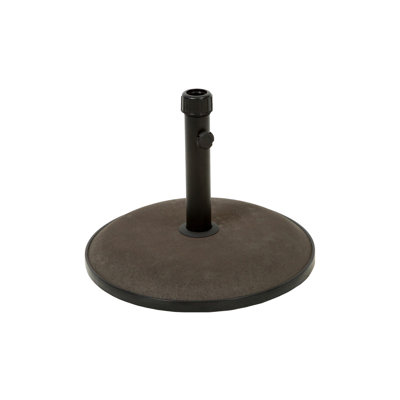 Ce porte-parapluies en béton de 66 lb assure la stabilité du parasol de 10 pieds, un piédestal brun et convient parfaitement aux pieds de 10 pieds,