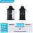 2-Light 17.5"h Black Outdoor Wall Light,Wall Lantern Sconce With Clear Glass-794327968