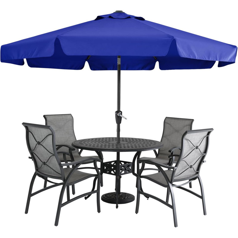 Camaree 270cm Tilt Market Parasol, Blue