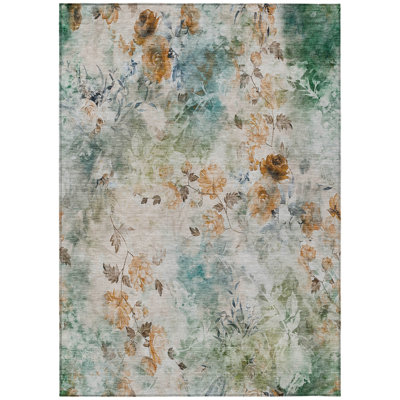 HomeRoots Rectangle Machine Woven Area Rug