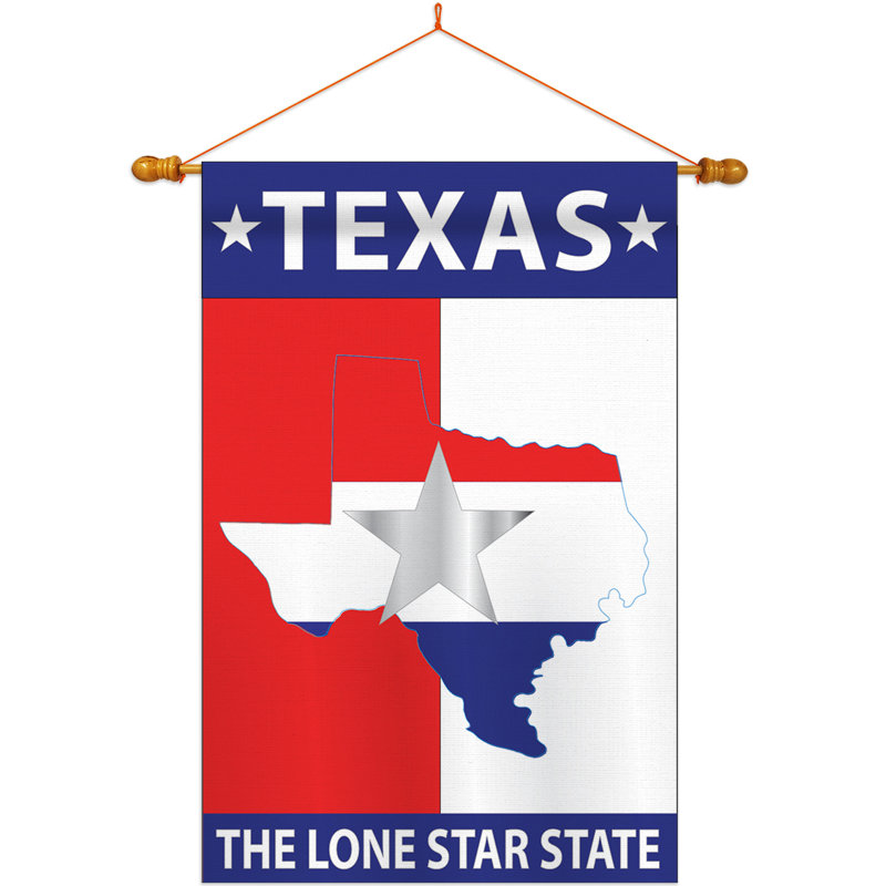 Double Sided 40'' H x 28'' W Polyester Flag Set