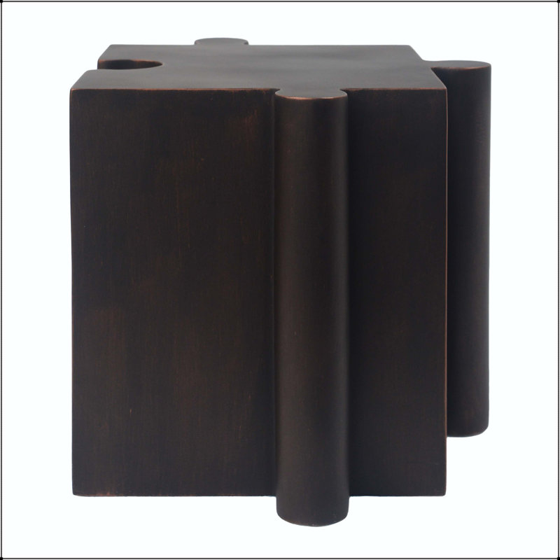 Table d'appoint casse-tête modulaire casse-tête MGO, 17.75" H x 15.75" W x 15.75" D, Copper