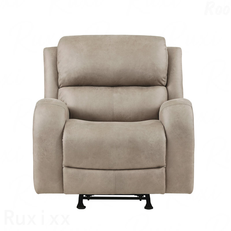 Luxurious Style Rocker Reclining Chair Brown Plush Comfortable Living Room Furniture For Cozy Living Rooms