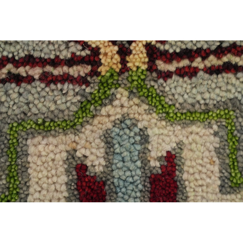 Tapis de style géométrique style Kazak indien 3 x 8