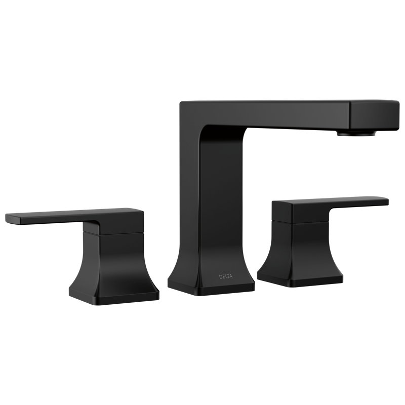 Robinet de baignoire romaine Velum, garniture de robinet de baignoire, robinet de baignoire à fixation sur plateau, Noir mat