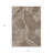 3' X 5' Chocolate And Ivory Floral Washable Indoor Outdoor Area Rug