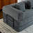 Boneless 78" King-Size Sleeper Sofa Bed Convertible Compression Couch Bed Corduroy Floor Couch With 2 Pillows-121416300-129588361