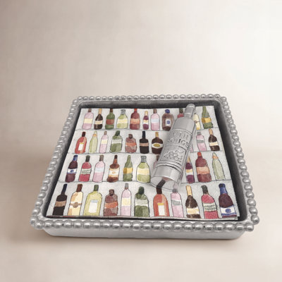 Let's Celebrate Metal No Mounting / Installation Required Napkin Holder