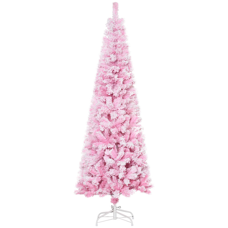 Sapin de Noël effilé / givré 6 '' H, H 5 pi 11 po