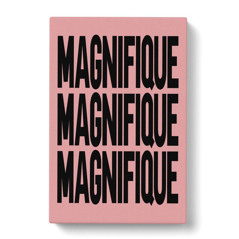 Magnifique Pink - Wrapped Canvas Print, 76cm H x 50cm W x 3cm D