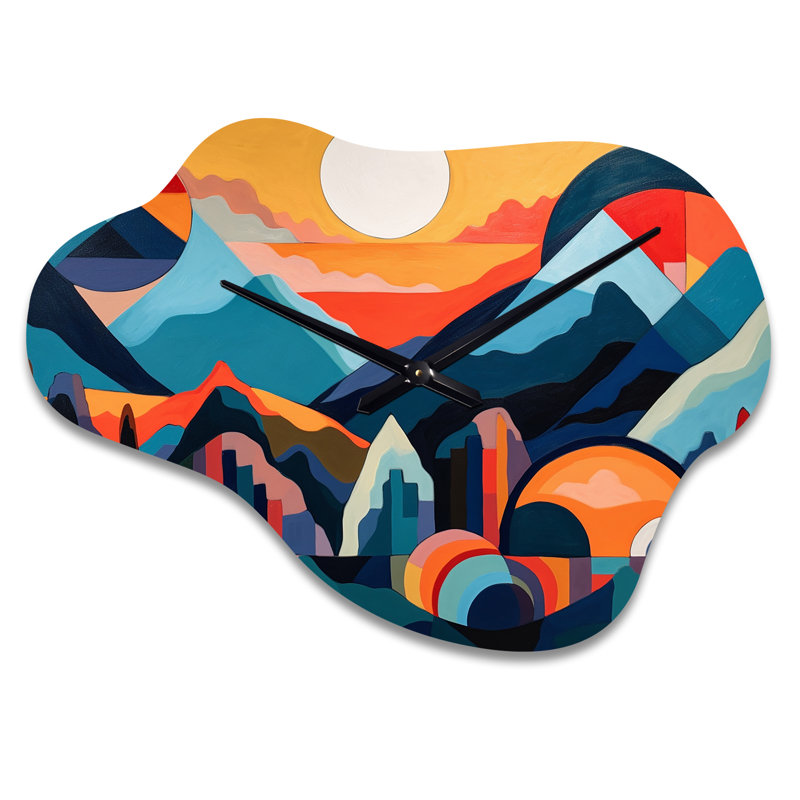Ardena Mid Century Perspectives I - Horloge Mid-Century, Grand