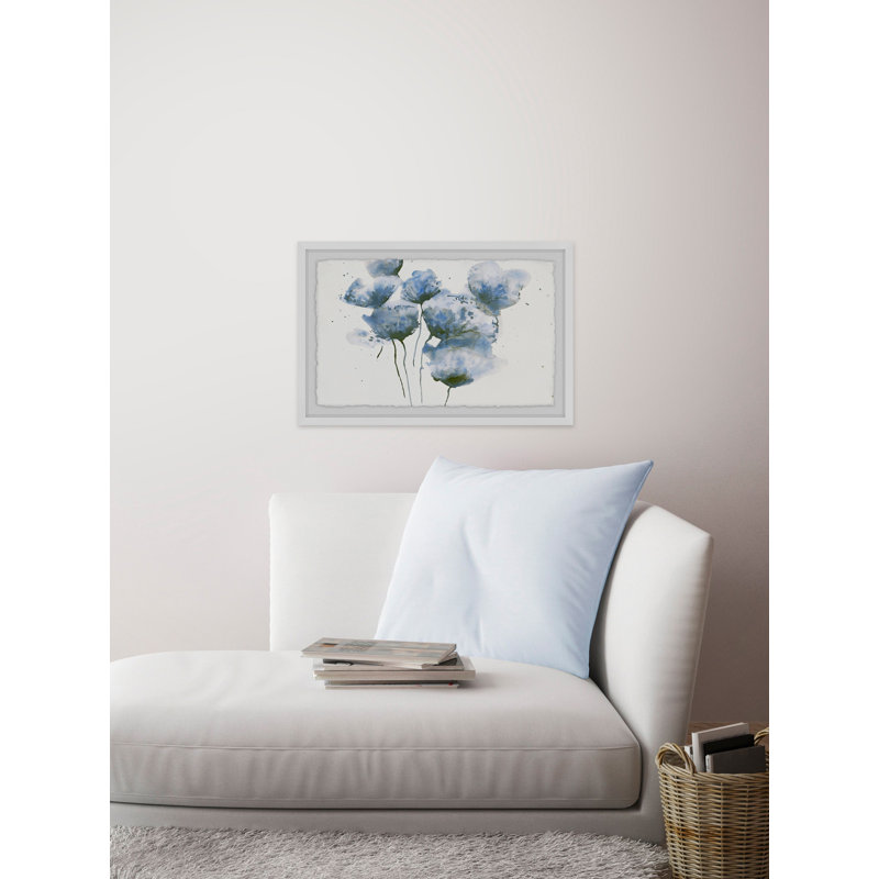 Mauve Poppies by Julia Posokhova - Single Picture Frame Painting, 20 cm H x 30 cm W x 4 cm D
