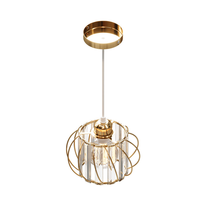 1 - Light Natural Dome Pendant