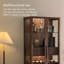 Armoire de rangement en bois massif 74,8 po
