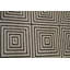 Tapis ivoire et noir noué à la main de haute qualité