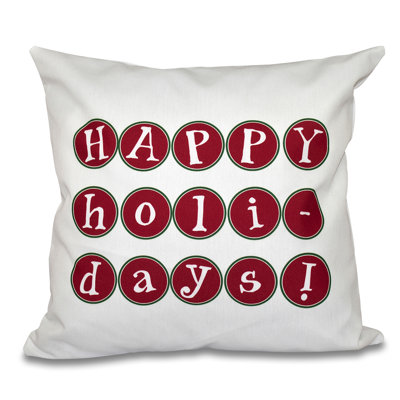 Housse de coussin et insert happy holidays