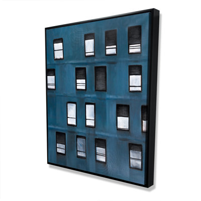 Urban Building - Contemporary Framed Canvas for Bedroom Decor