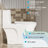 1/1.60 One Piece Toilet, Glossy White. Water, Comfort Height. Seat For Bathroom. Elongated Bowl, 1000 Gram Flushing. Compliant Gloss White Toilet With . Comfortable Height, Water Saving. Seat.