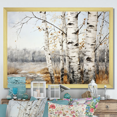" Silver Minimalism Tree Birchs Breath "