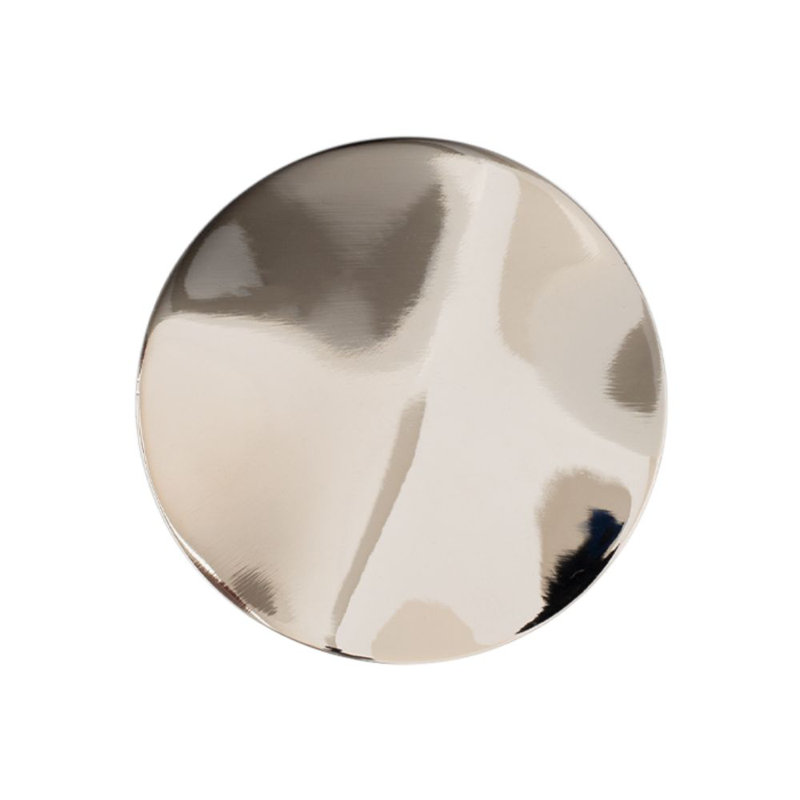 Ripple Hardware Knob, Silver, 2.5" / Large