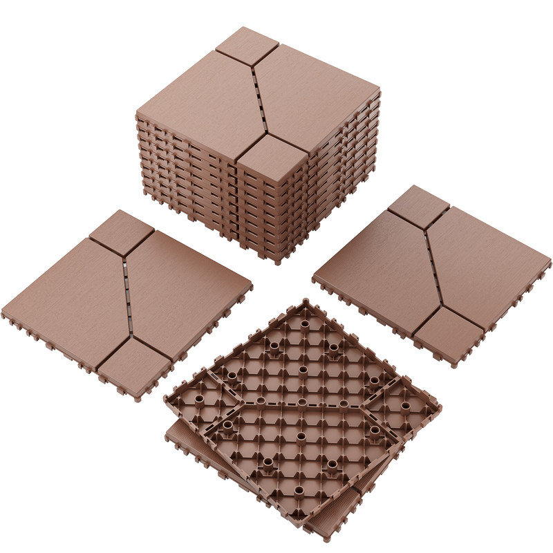 30.5 L x 30.5 W Interlocking Deck, Brown