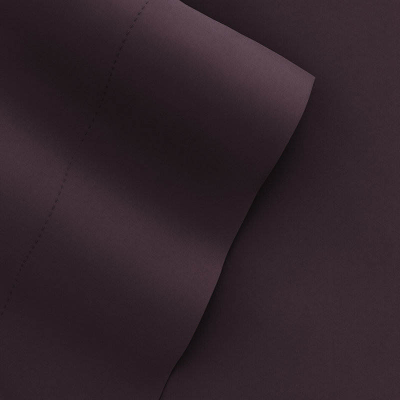 Solid Microfiber Ultra Soft Sheet Set, Purple, Queen Sheet Set with 2 Pillowcases