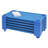 ECR4Kids Stackable Kiddie Cot with Sheet, Classroom Furniture, Blue-88293596