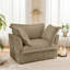 Fauteuil en velours côtelé