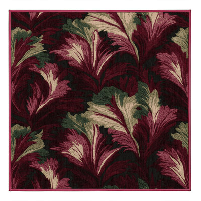 Washable Radicchio Vegetables Area Rug