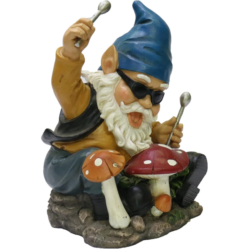 Figurine gnome en résine peinte à la main - Cadeau de maison et de bureau serein pour les amoureux de la nature