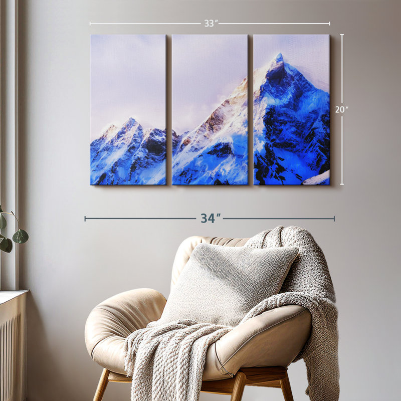 " Mt Everest Summit ", 20" H x 33" W x 1.25" D