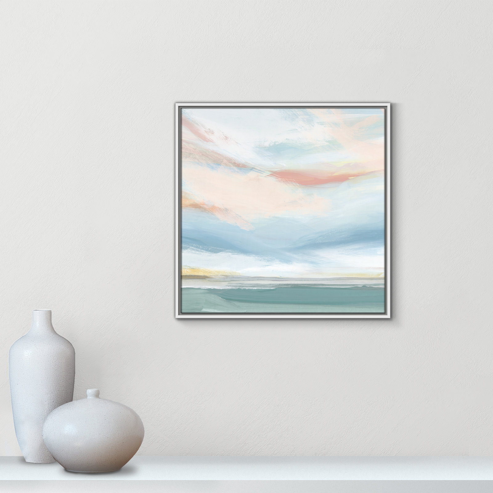 Delphi "Sweetness I" Painting by Isabelle Z, 25.5" H x 25.5" W x 2" D, White Framed Canvas