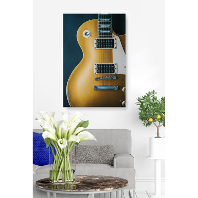 Guitar On Black, Gibson Les Paul For Your Wall