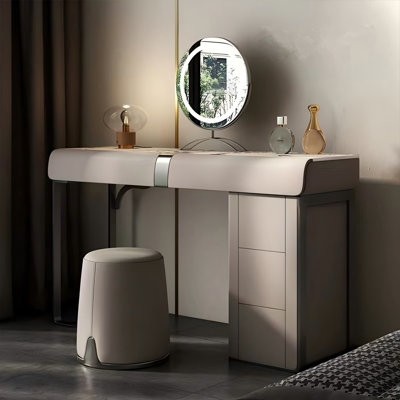 Commode de coiffeuse 47,24 "avec tabouret et miroir