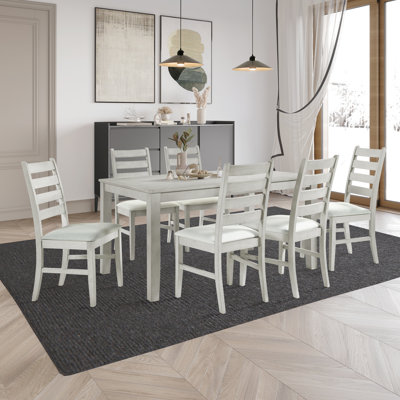Conchetta 7-Piece Rubberwood Dining Set