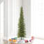 Vickerman 6.5' x 28" Bixley Pencil Fir Slim Artificial Pre-Lit Christmas Tree with 650 LED Color Changing 3mm Low Voltage 8 Function Wide Angle Lights-1933877908