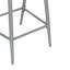 Tabouret de comptoir moderne pour l'extérieur de 26 po de hauteur avec siège en forme de PE, de 2, gris mat - cadre rouille, coussin d'eau à utiliser