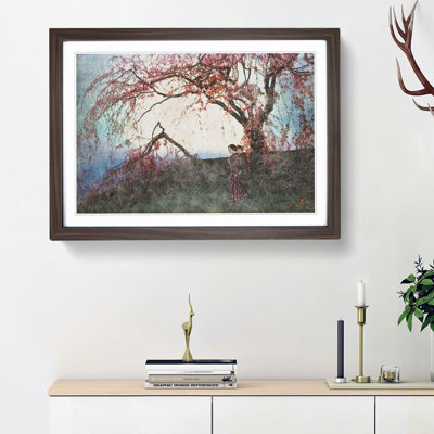 Kumoi Cherry Trees by Hiroshi Yoshida - Picture Frame Art Print