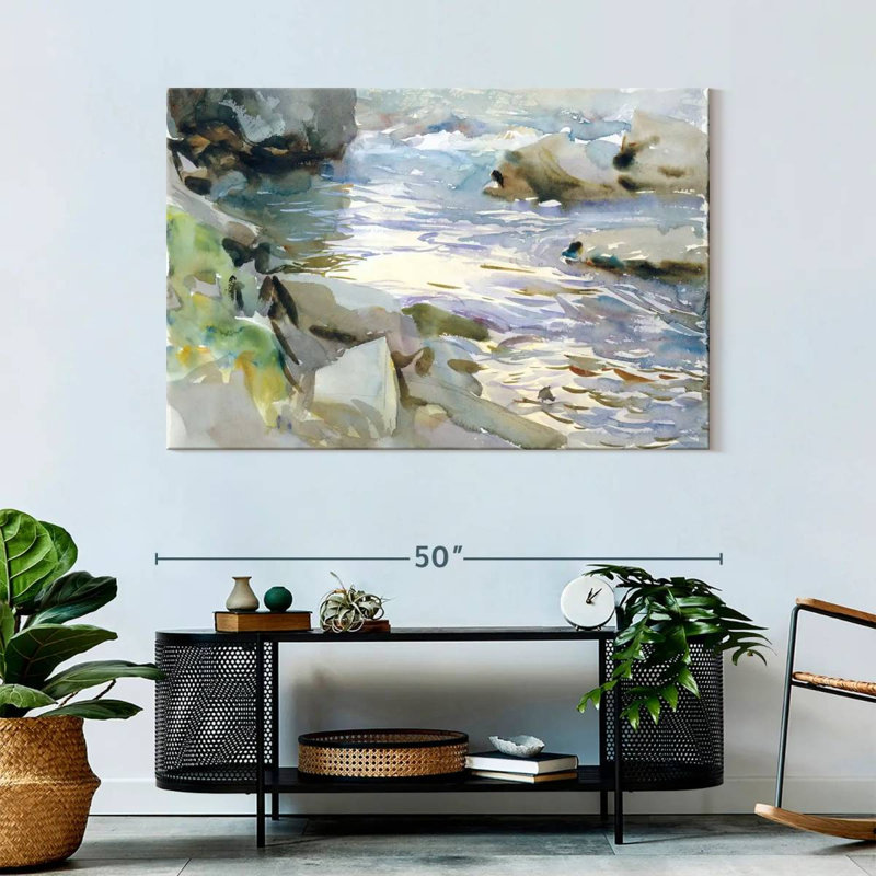 Alvord Stream and Rocks, 1901-1908, H 32 po x l 48 po