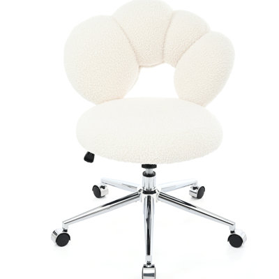 Chaise de bureau réglable en tissu