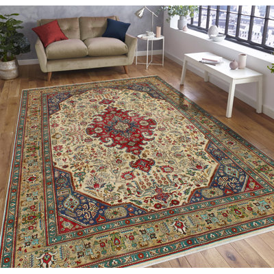 Khylar Distressed Geoffrey Ivory Rug
