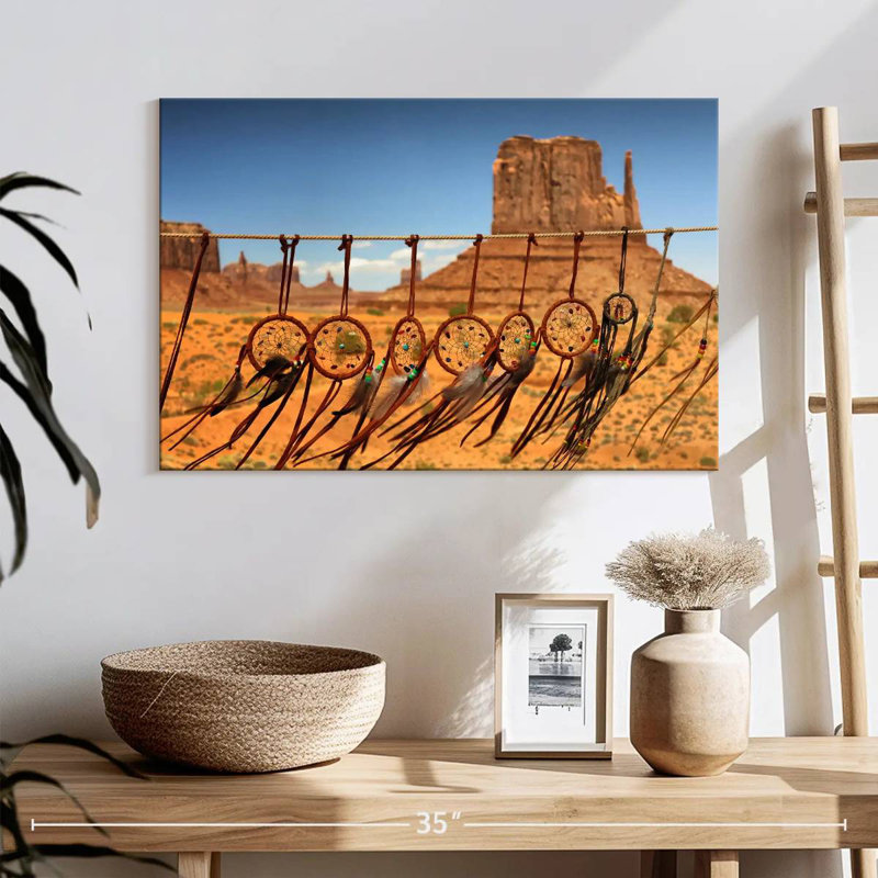 Attrape-rêves brun Lelar, H 16 po x l 24 po